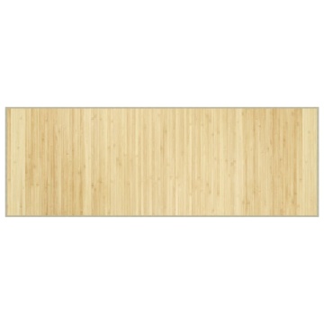 Covor dreptunghiular, natural deschis, 70x200 cm, bambus - Img 2
