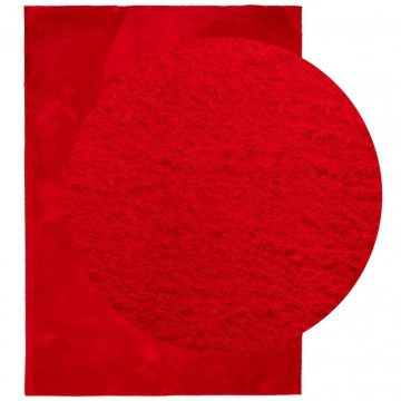 Covor HUARTE, fir scurt, moale și lavabil, roșu, 200x280 cm - Img 3