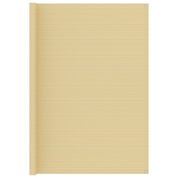 Covor pentru cort, bej, 250x200 cm, HDPE - Img 1