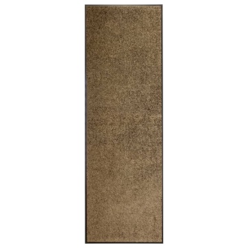 Covoraș de ușă lavabil, maro, 60 x 180 cm - Img 1