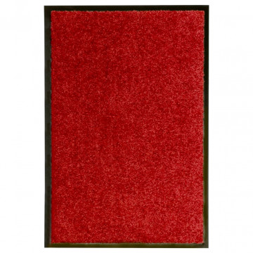Covoraș de ușă lavabil, roșu, 40 x 60 cm - Img 1