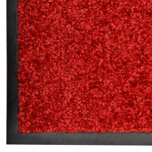 Covoraș de ușă lavabil, roșu, 90 x 120 cm - Img 6