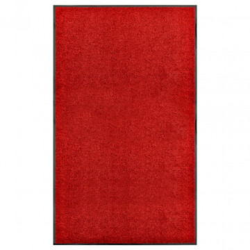 Covoraș de ușă lavabil, roșu, 90 x 150 cm - Img 1