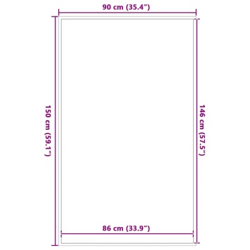 Covoraș Dună Neagră și Gri 90x150 cm - Img 6
