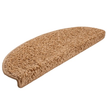 Covorașe pentru trepte scară, 15 buc., bej, 65x21x4 cm - Img 3