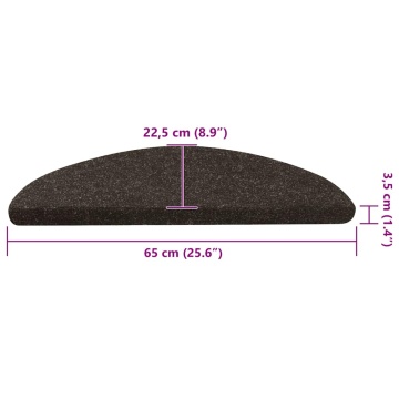 Covorașe scară autoadezive 20 buc Antracit 65x22,5x3,5 cm - Img 7