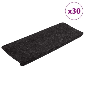 Covorașe scară autoadezive 30 buc Antracit 65x24,5x3,5 cm - Img 1