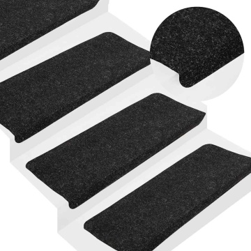 Covorașe scară autoadezive 30 buc Antracit 65x24,5x3,5 cm - Img 8