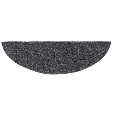 Covorașe scară autoadezive 30 buc Gri închis 56x17x3 cm - Img 4