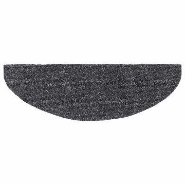 Covorașe scară autoadezive 30 buc Gri închis 65x21x4 cm - Img 4