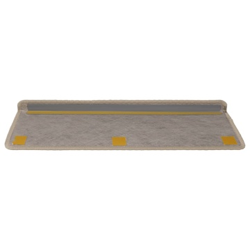 Covorașe scări autoadezive, 15 buc. bej 65x21x4 cm aspect sisal - Img 4