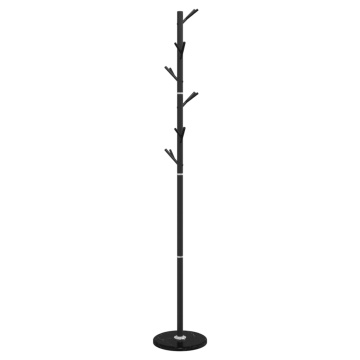 Cuier de haine, negru, 175 cm, fier vopsit electrostatic - Img 8
