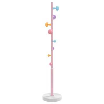 Cuier de haine, roz, 172 cm, fier vopsit electrostatic - Img 8