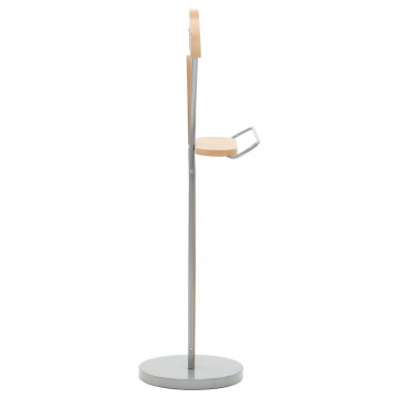 Cuier pentru costum, 45 x 35 x 107 cm, natural - Img 2