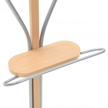 Cuier pentru costum, 45 x 35 x 107 cm, natural - Img 4