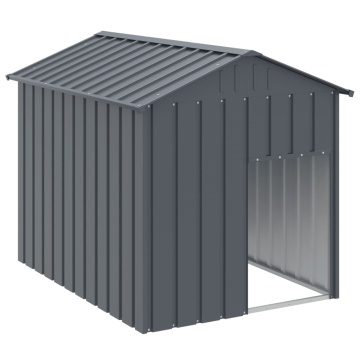 Cușcă câine cu acoperiș antracit 117x153x123 cm oțel galvanizat - Img 2