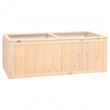 Cușcă pentru hamsteri, 104x52x54 cm, lemn masiv de brad - Img 5