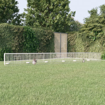 Cușcă pentru iepuri, 5 panouri, 541x109x54 cm, fier galvanizat - Img 1