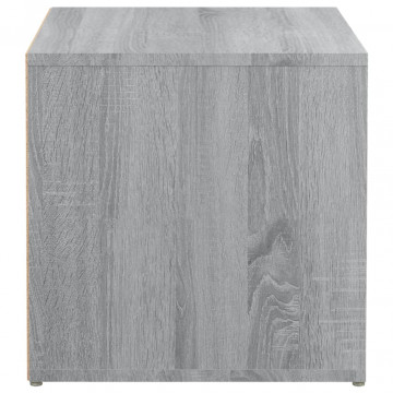 Cutie cu sertar, gri sonoma, 40,5x40x40 cm, lemn prelucrat - Img 7