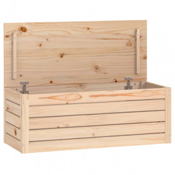 Cutie de depozitare, 89x36,5x33 cm, lemn masiv de pin - Img 2