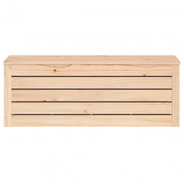 Cutie de depozitare, 89x36,5x33 cm, lemn masiv de pin - Img 5