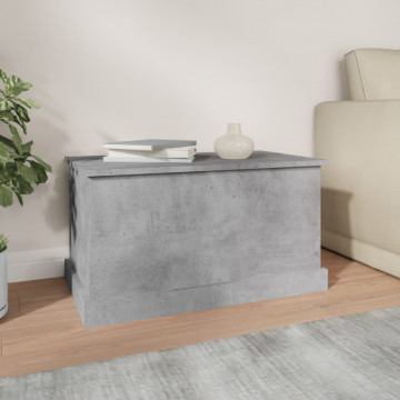 Cutie de depozitare, gri beton, 70x40x38 cm, lemn prelucrat - Img 3