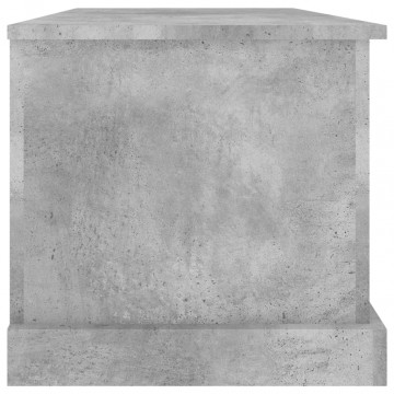 Cutie de depozitare, gri beton, 70x40x38 cm, lemn prelucrat - Img 7