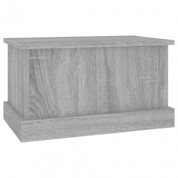Cutie de depozitare, gri sonoma, 50x30x28 cm, lemn prelucrat - Img 8