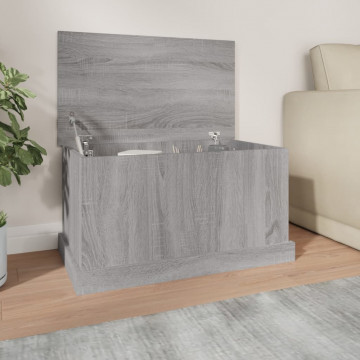 Cutie de depozitare, gri sonoma, 70x40x38 cm, lemn prelucrat - Img 1