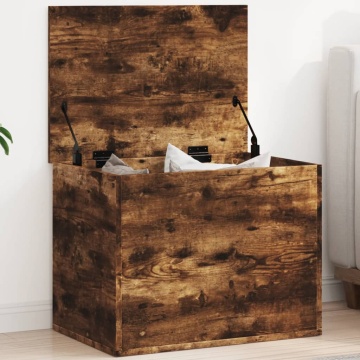 Cutie de depozitare, stejar fumuriu, 60x42x46 cm lemn prelucrat - Img 1