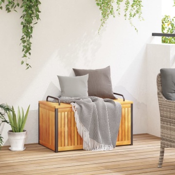 Cutie de perne de exterior 85x45x45/53cm lemn masiv acacia/oțel - Img 3