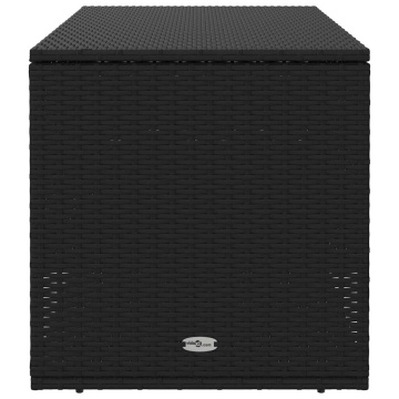 Cutie de perne de exterior Negru 100x55x55,5 cm Poly Rattan - Img 8