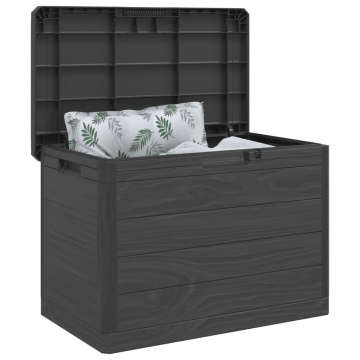 Cutie de perne exterior antracit 77,5x44,5x53 cm polipropilenă - Img 4
