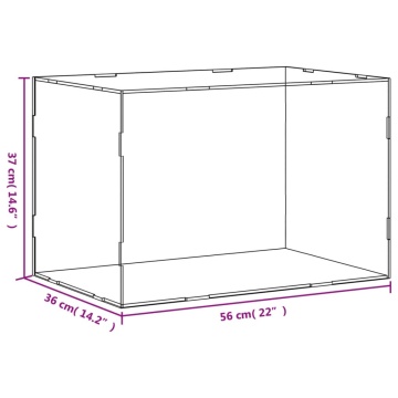 Cutie de prezentare, transparent, 56x36x37 cm, acril - Img 5