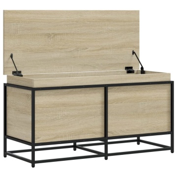Cutie depozitare stejar sonoma 100x40x51,5 cm lemn prelucrat - Img 6