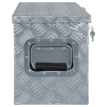 Cutie din aluminiu, 61,5 x 26,5 x 30 cm, argintiu - Img 2