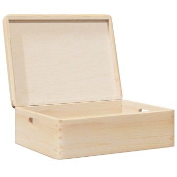 Cutie din lemn cu capac 40x30x23 cm din lemn masiv de pin - Img 8