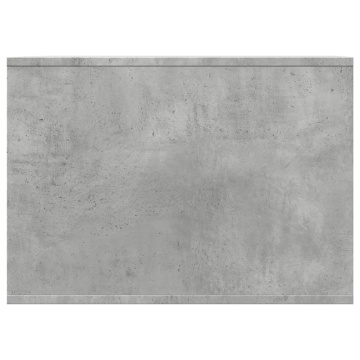 Cutie litieră pisici gri beton 47x59x42 cm lemn prelucrat - Img 8