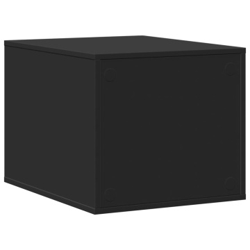 Cutie litieră pisici negru 47x59x42 cm lemn prelucrat - Img 5
