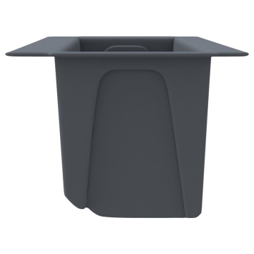 Cutii de flori pentru europaleți 12 buc. gri 36x13,5x9,5 cm PP - Img 5