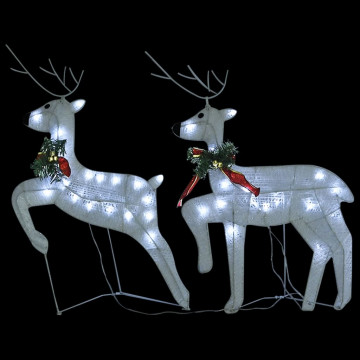 Decorațiune de Crăciun cu reni&sanie 140 LED-uri alb exterior - Img 6
