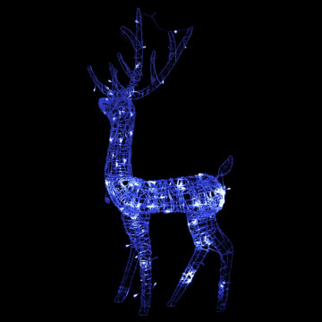 Decorațiune de Crăciun ren 140 LED-uri albastru 128 cm acril - Img 4