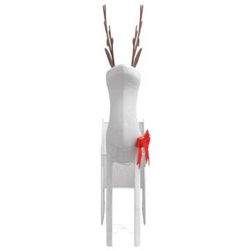 Decoratune de Crăciun Ren și Sanie 100 LED-uri Alb Rece - Img 4