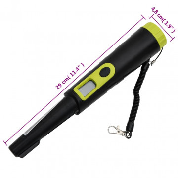 Detector de metale reperare de precizie afișaj LCD negru/galben - Img 6