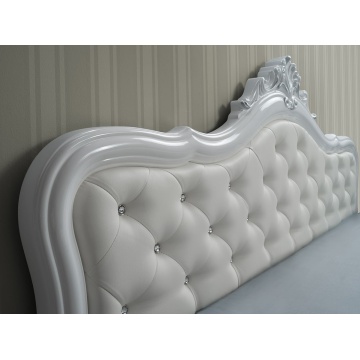 Dormitor Luisa, alb, pat 160x200 cm, dulap cu 6 usi, comoda, 2 noptiere - Img 4