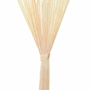 Draperii cu franjuri, 2 buc., 140 x 250 cm, crem - Img 5