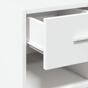 Dulap, alb, 40x42,5x93 cm, lemn prelucrat - Img 7