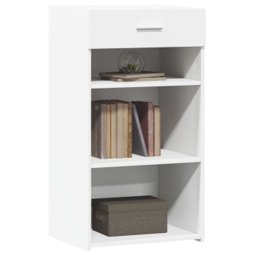 Dulap, alb, 50x42,5x93 cm, lemn prelucrat - Img 3