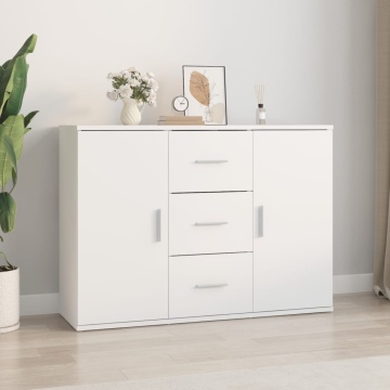 Dulap, alb, 91x29,5x65 cm, lemn prelucrat - Img 1
