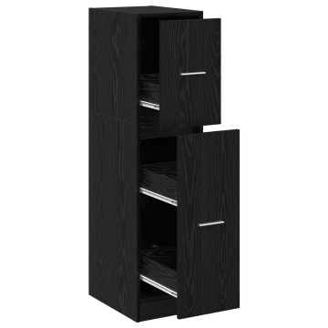 Dulap apotecă Stejar negru 30x41x118 cm Lemn prelucrat - Img 2